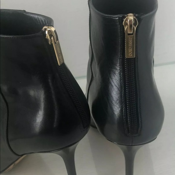 💯 AUTHENTIC JIMMY CHOO BLACK BOOTIES, SZ 41 - Picture 3 of 5